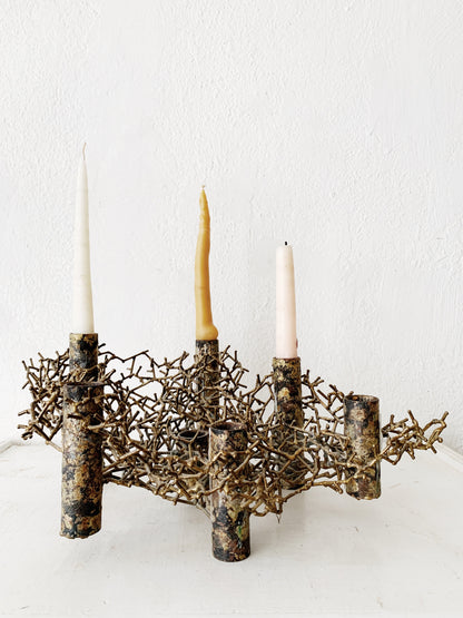 Mid Century Brutalist Candelabra