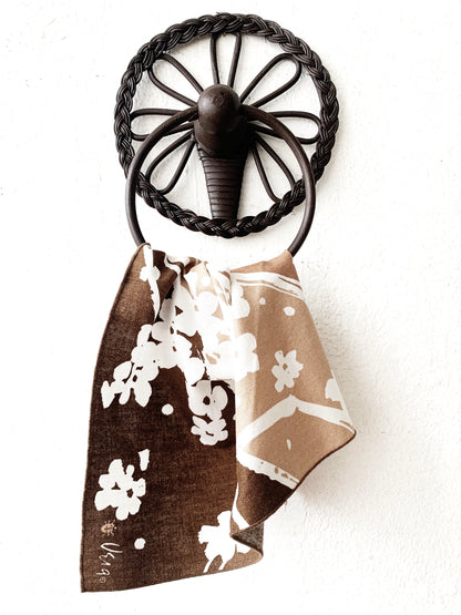 Vintage Wicker Towel Holder
