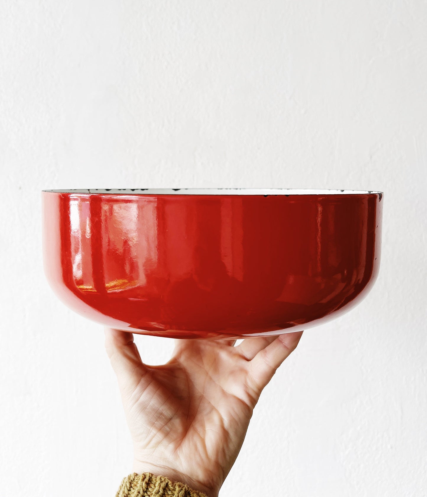 Vintage Enamel Serving Bowl