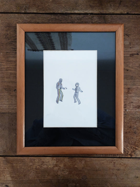 Seventies Spaceman Original Watercolor