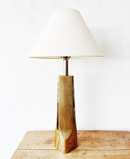 Vintage Brass Modernist Lamp