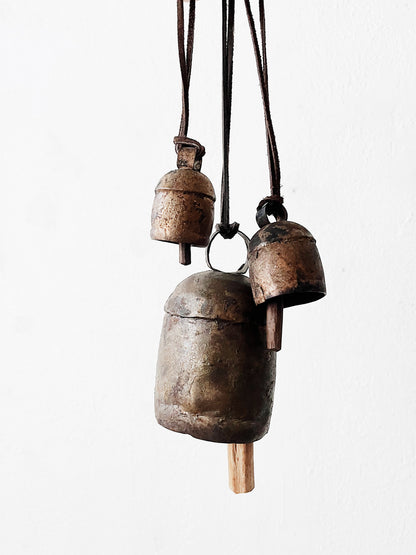 Trio of Antique Temple Bells