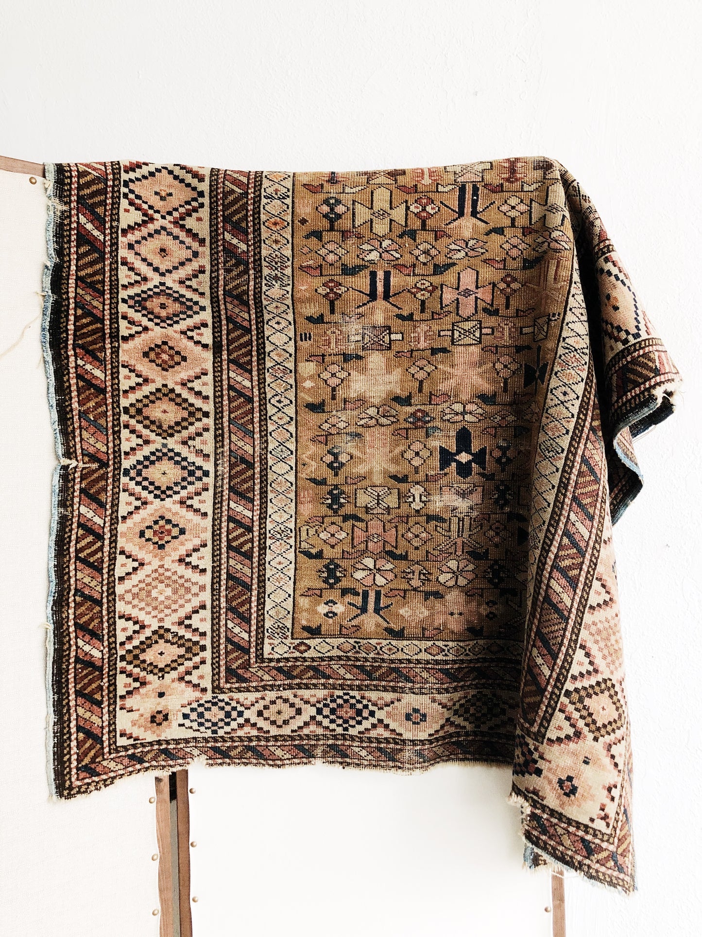 Vintage Turkish Wool Tribal Rug