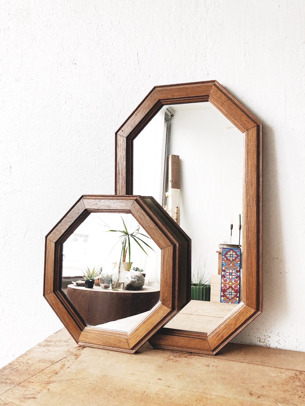 Vintage Octagonal Mirror