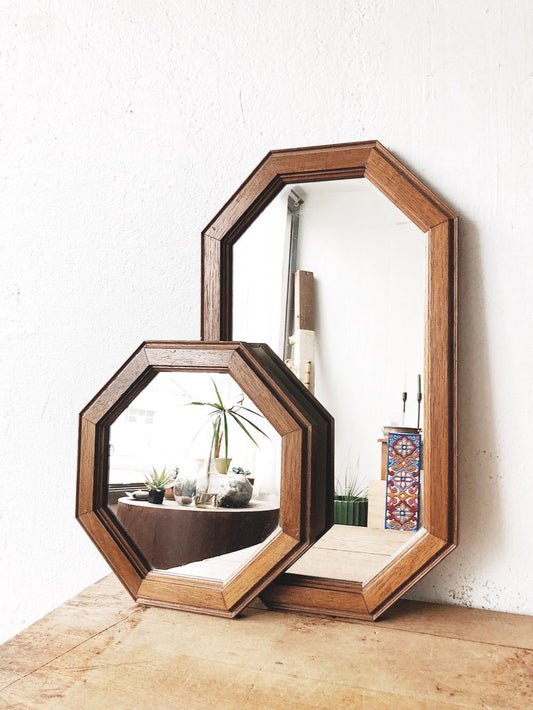 Vintage Octagonal Mirror