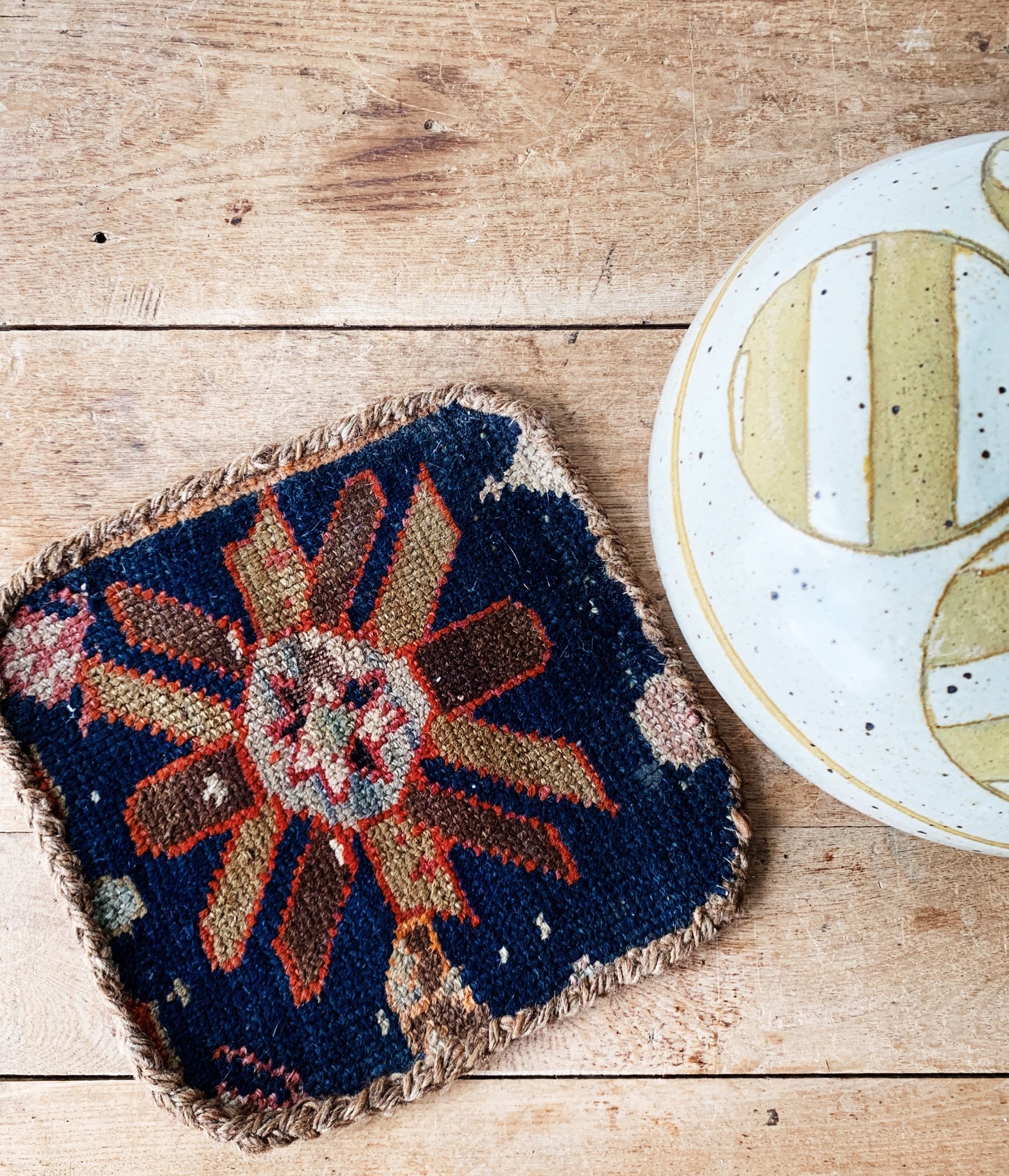 Antique Wool Fiber Art