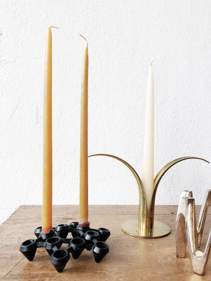 Vintage Iron Mid Century Candle Holder