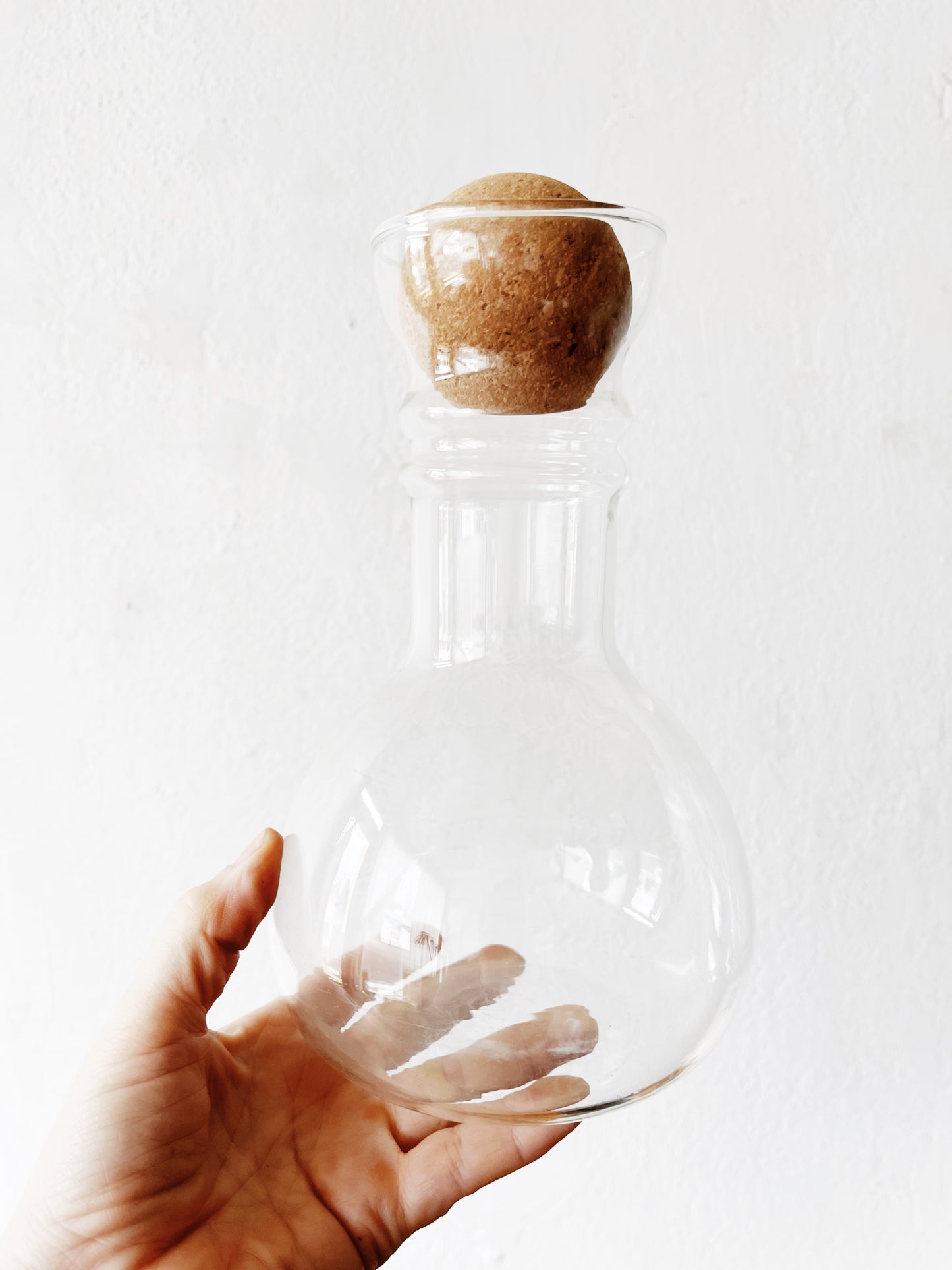 Vintage Blown Glass Decanter With Stopper