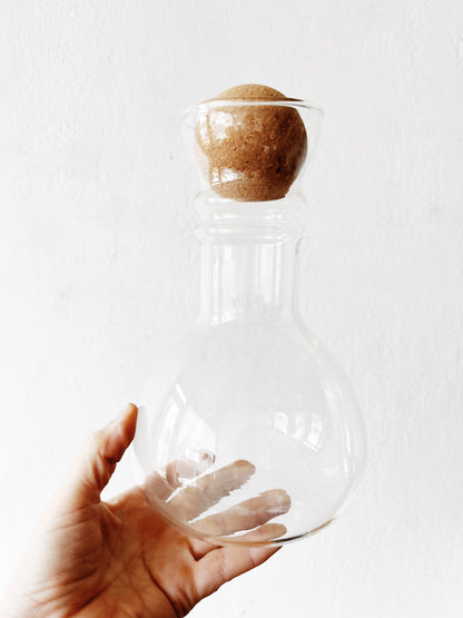 Vintage Blown Glass Decanter With Stopper