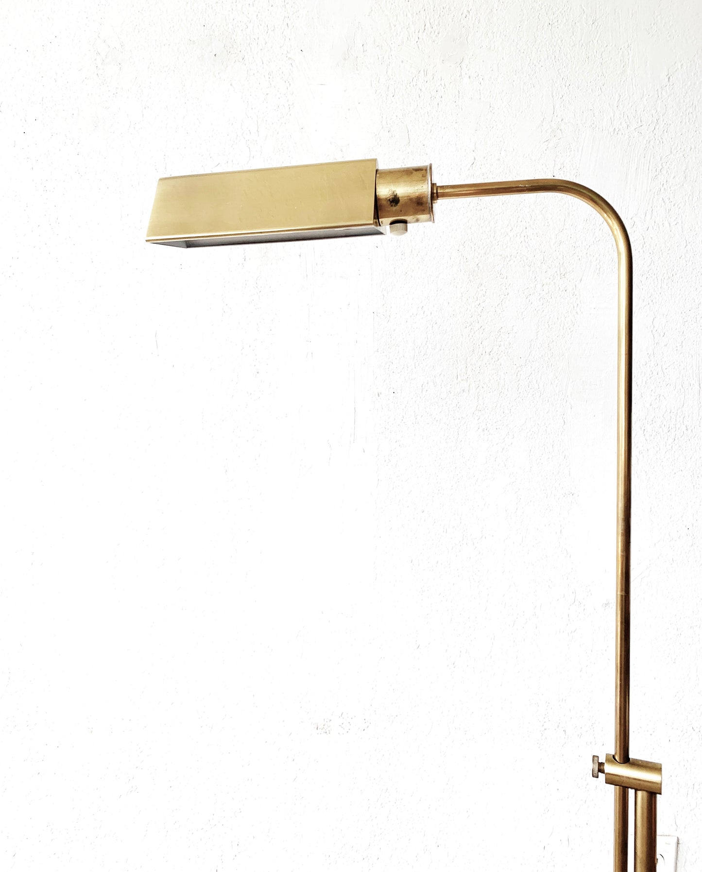 Vintage Brass Floor Lamp with Dimmer