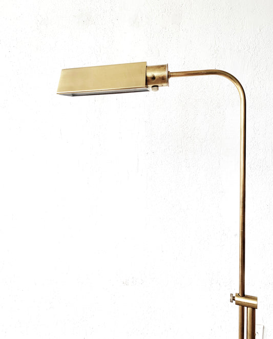 Vintage Brass Floor Lamp with Dimmer