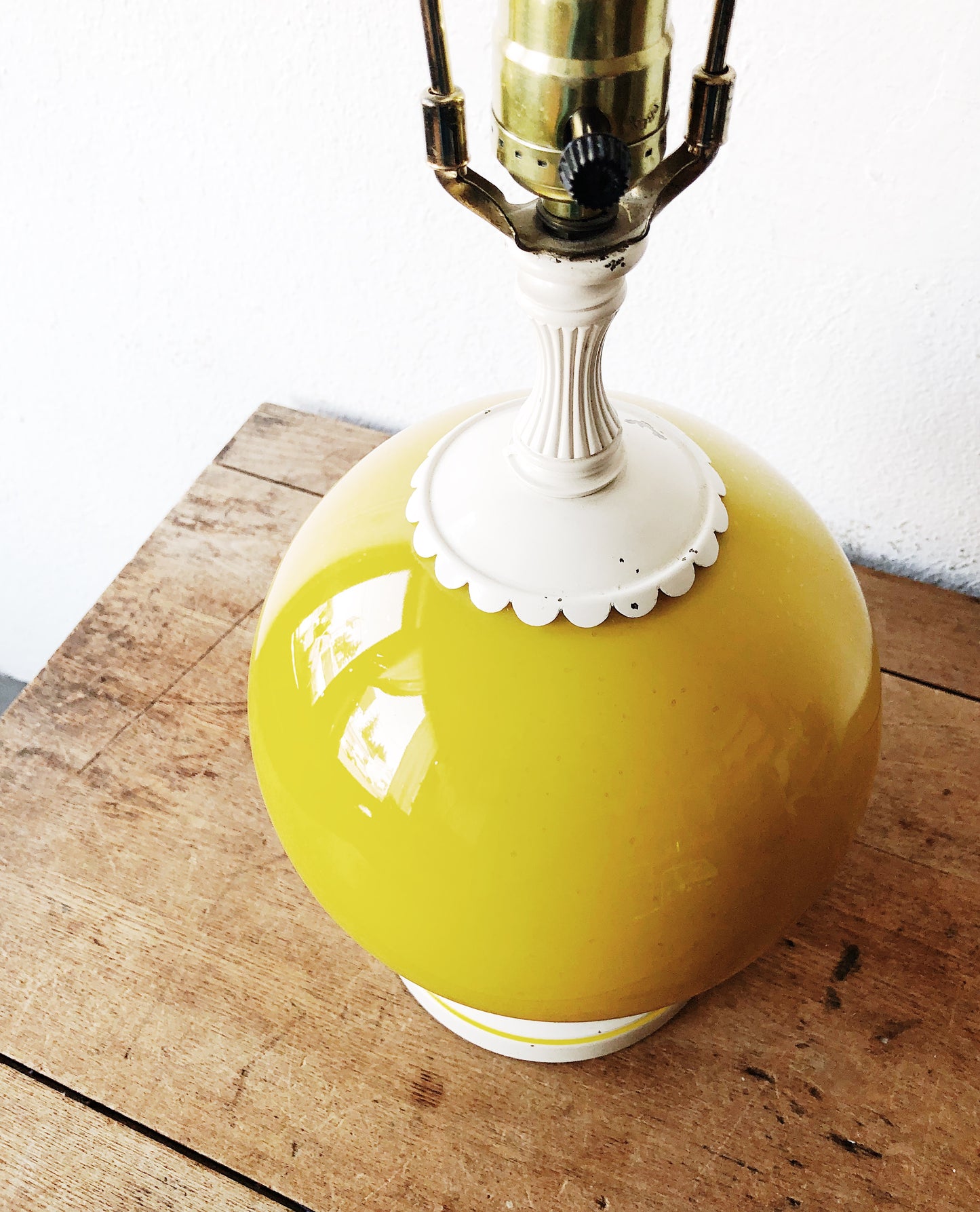 Vintage Cased Glass Lamp