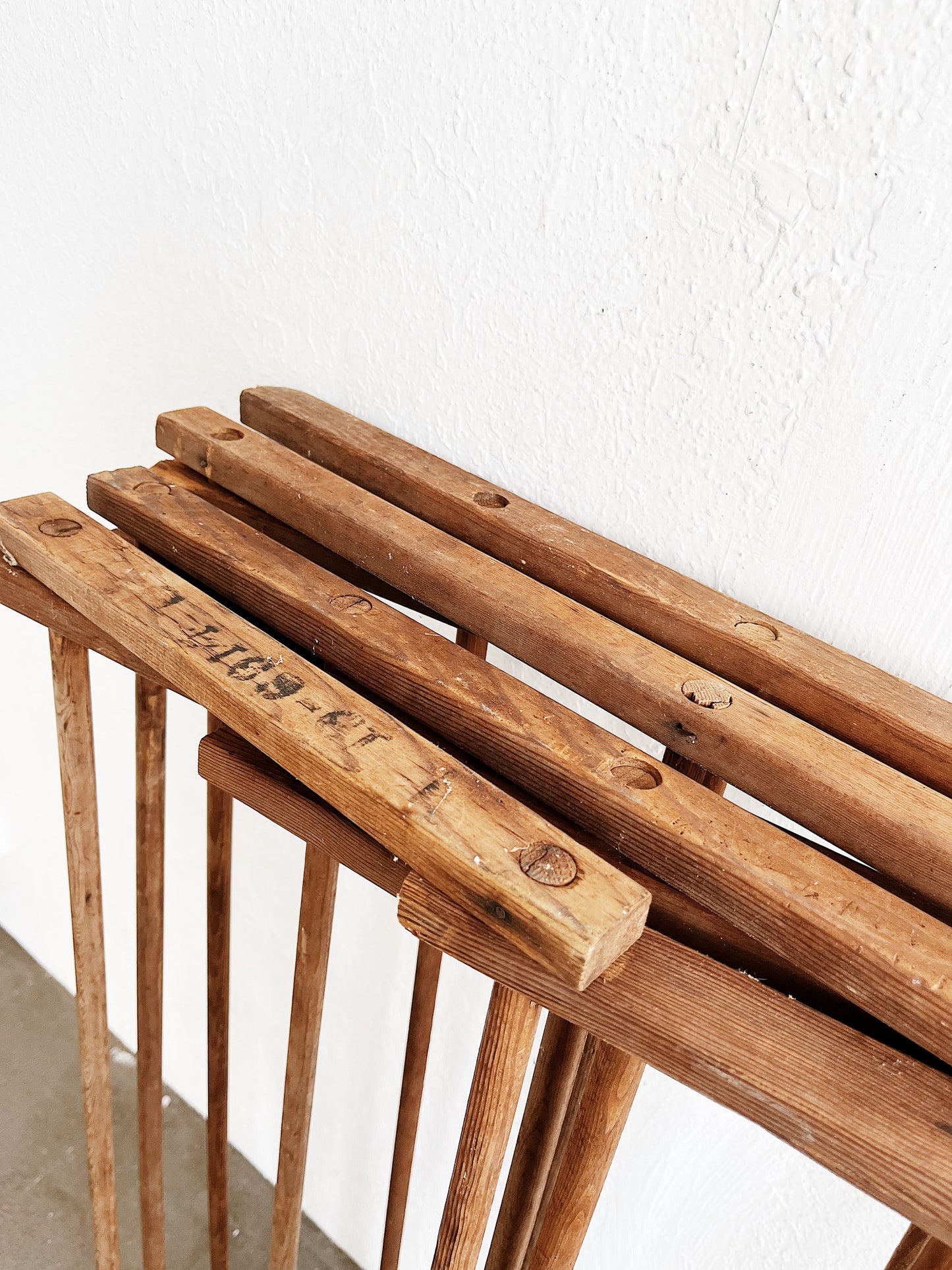Large Antique Collapsible Drying Rack