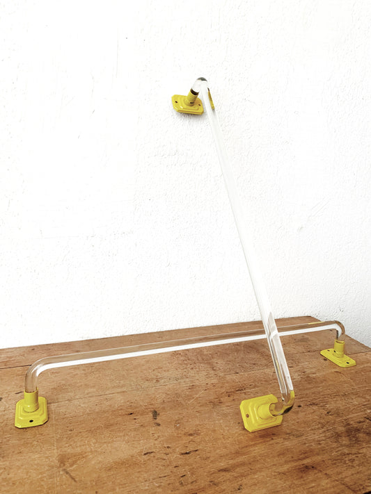 Mid Century Glass Towel Bar