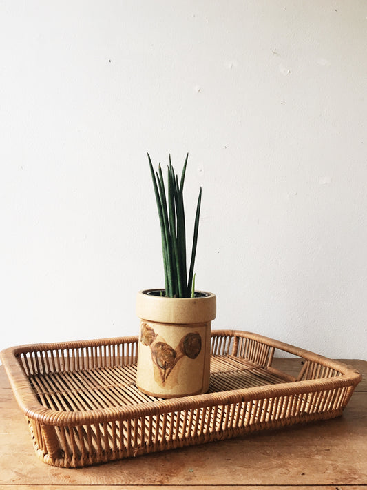 Large Vintage Woven Tray