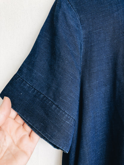 Indigo Dyed A Line Shift