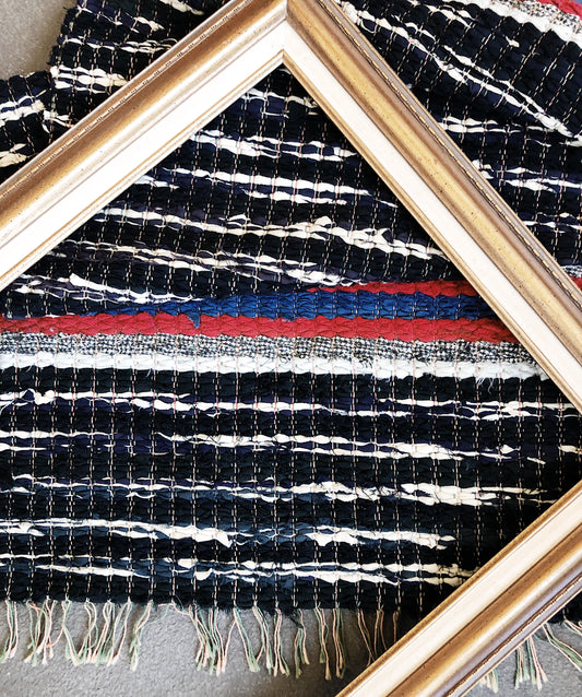 Depression Era Wool Rag Rug / Weaving