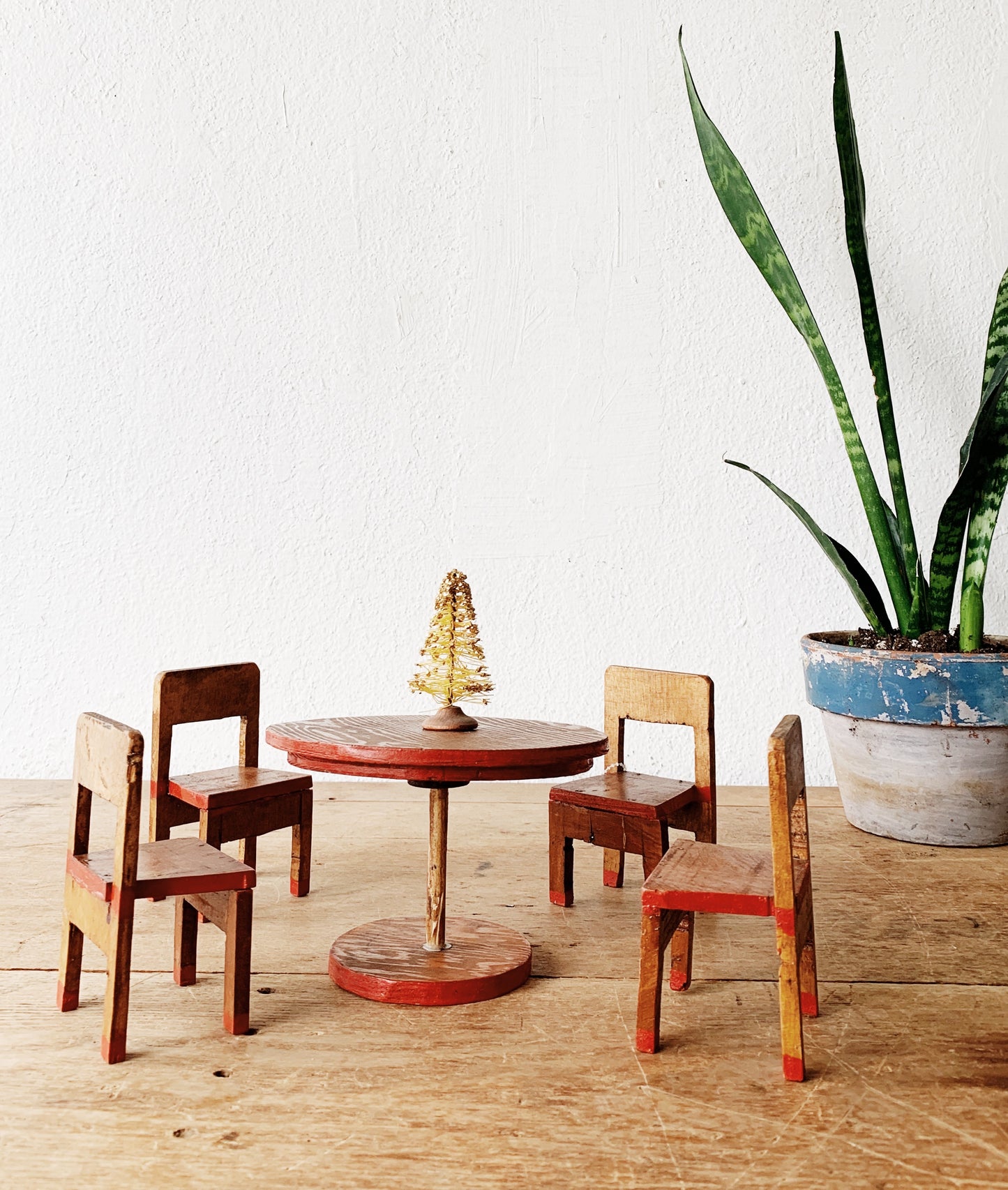 Vintage Handmade Miniature Furniture Set