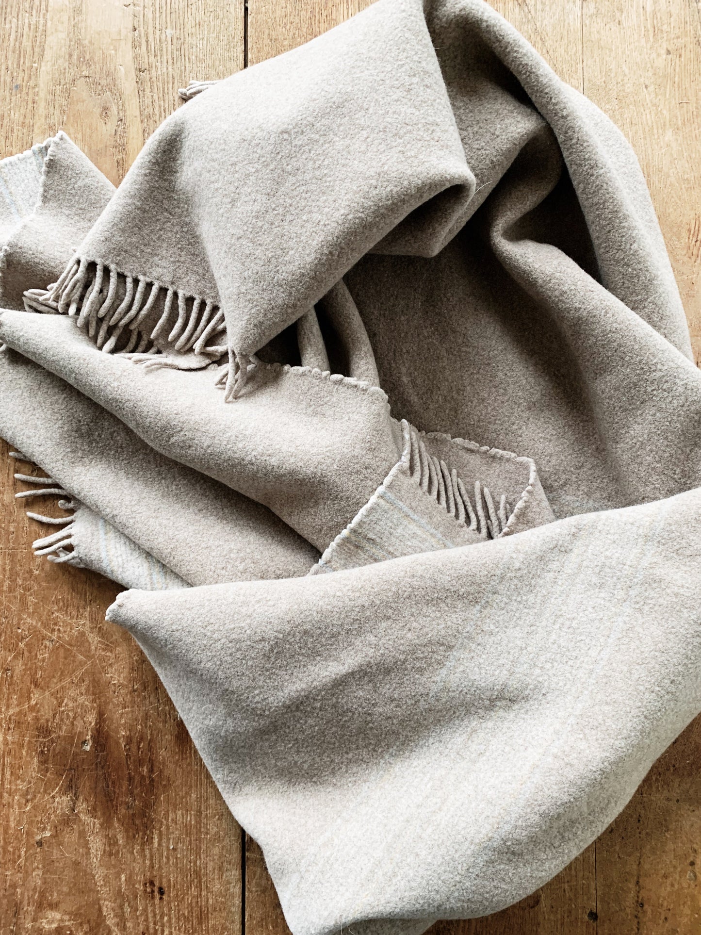 Soft Vintage Wool Lap Blanket