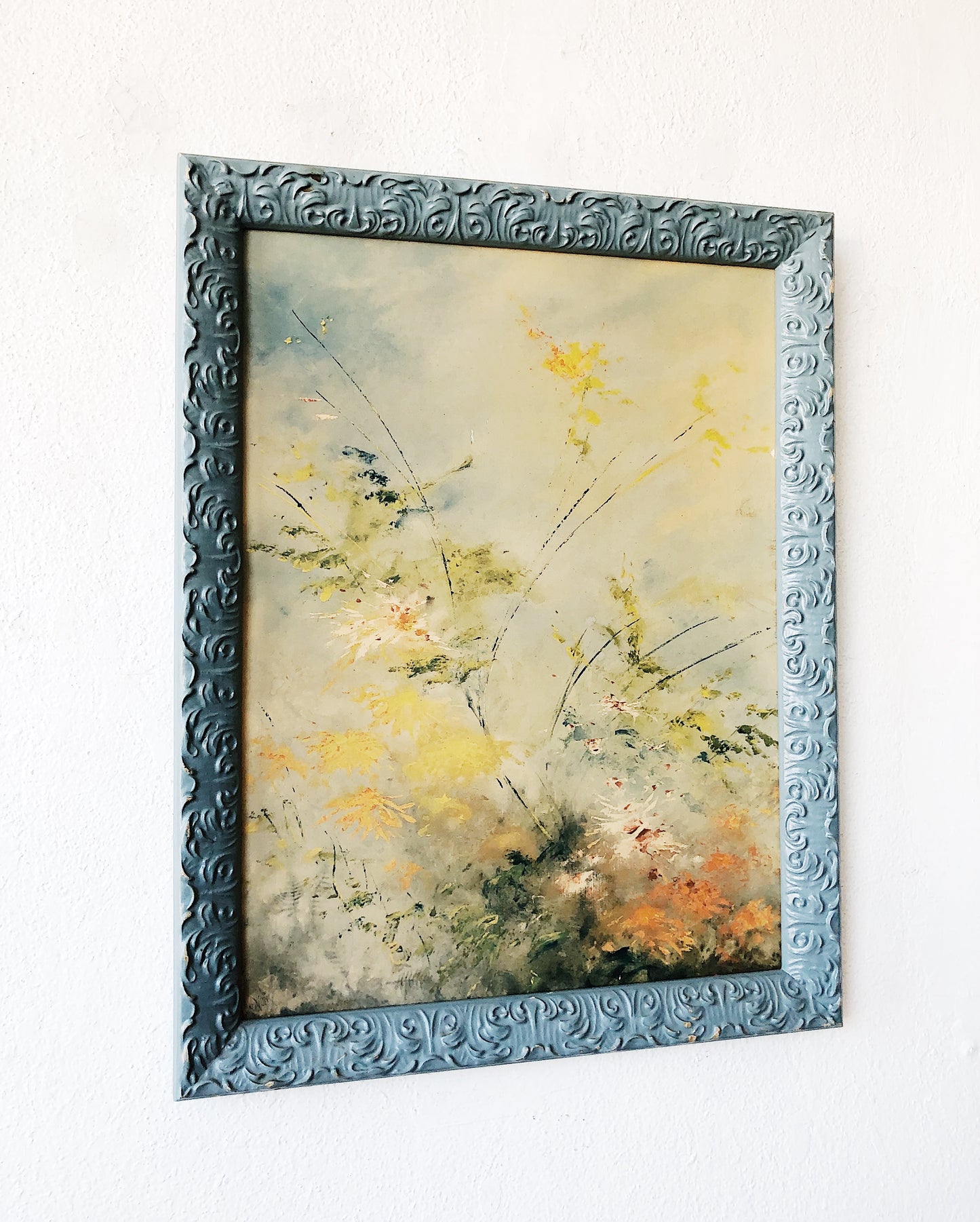 Vintage Framed Pressed Litho