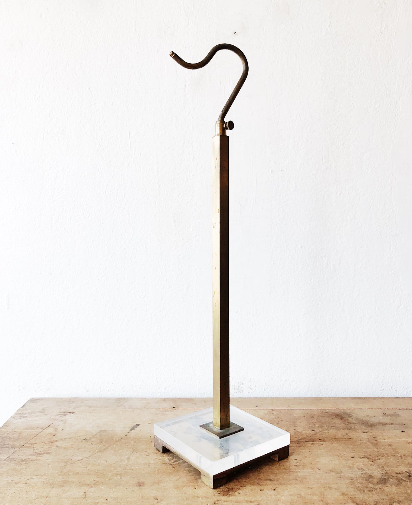 Vintage Lucite and Brass Display Rack