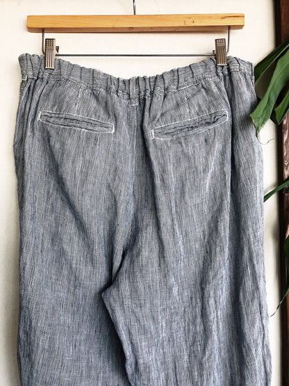 Linen Pinstriped Easy Pant