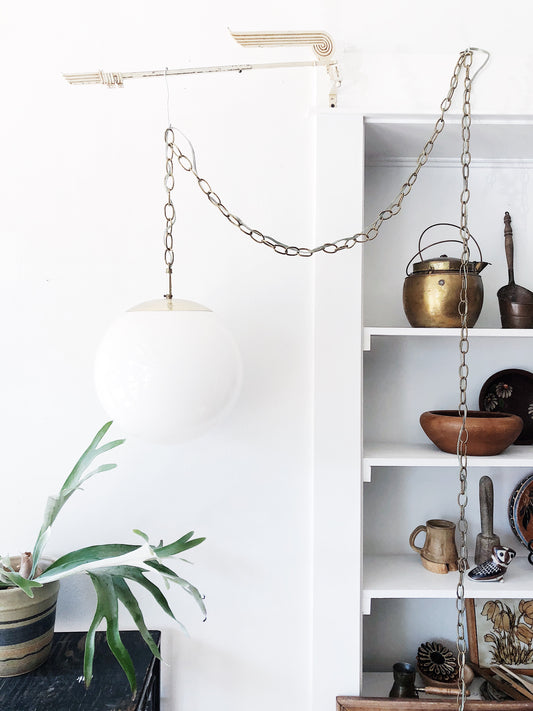 Vintage Swag Globe Pendant Light