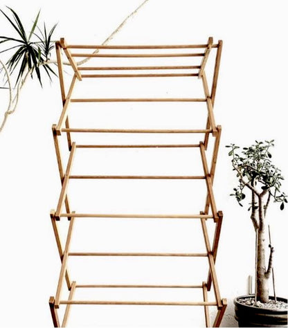 Large Vintage Collapsible Wood Drying Rack