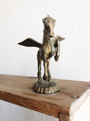 Vintage Solid Brass Pegasus