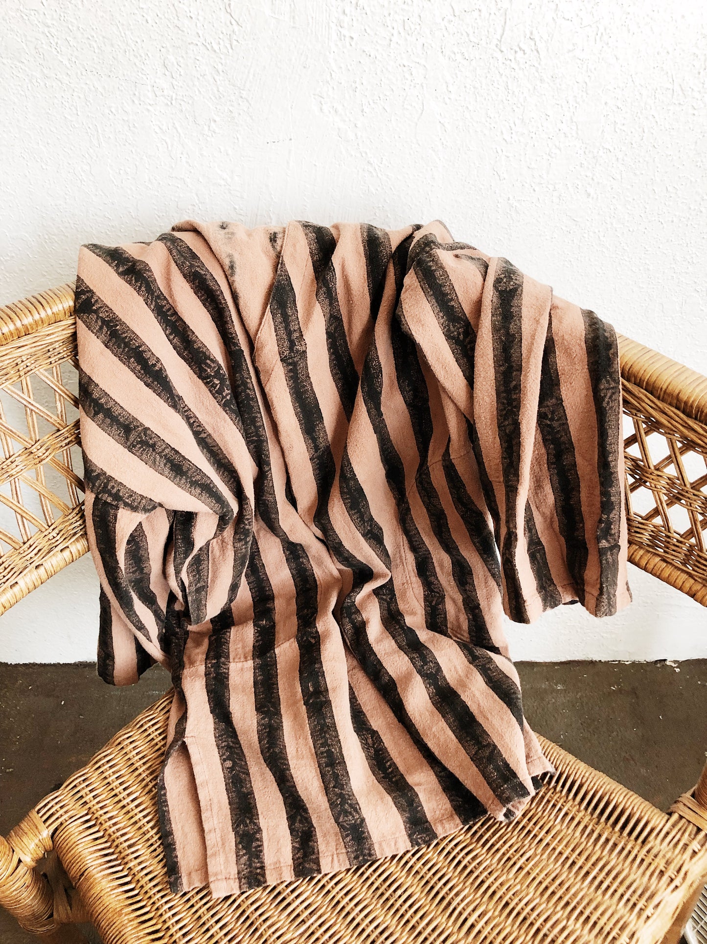 PO-EM Block Painted Cotton Caftan / Tunic