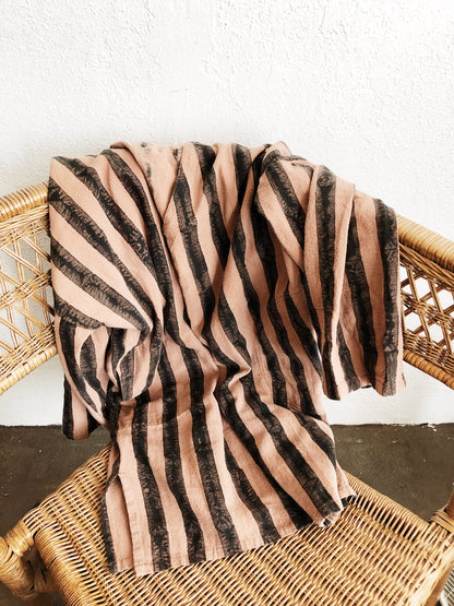 PO-EM Block Painted Cotton Caftan / Tunic