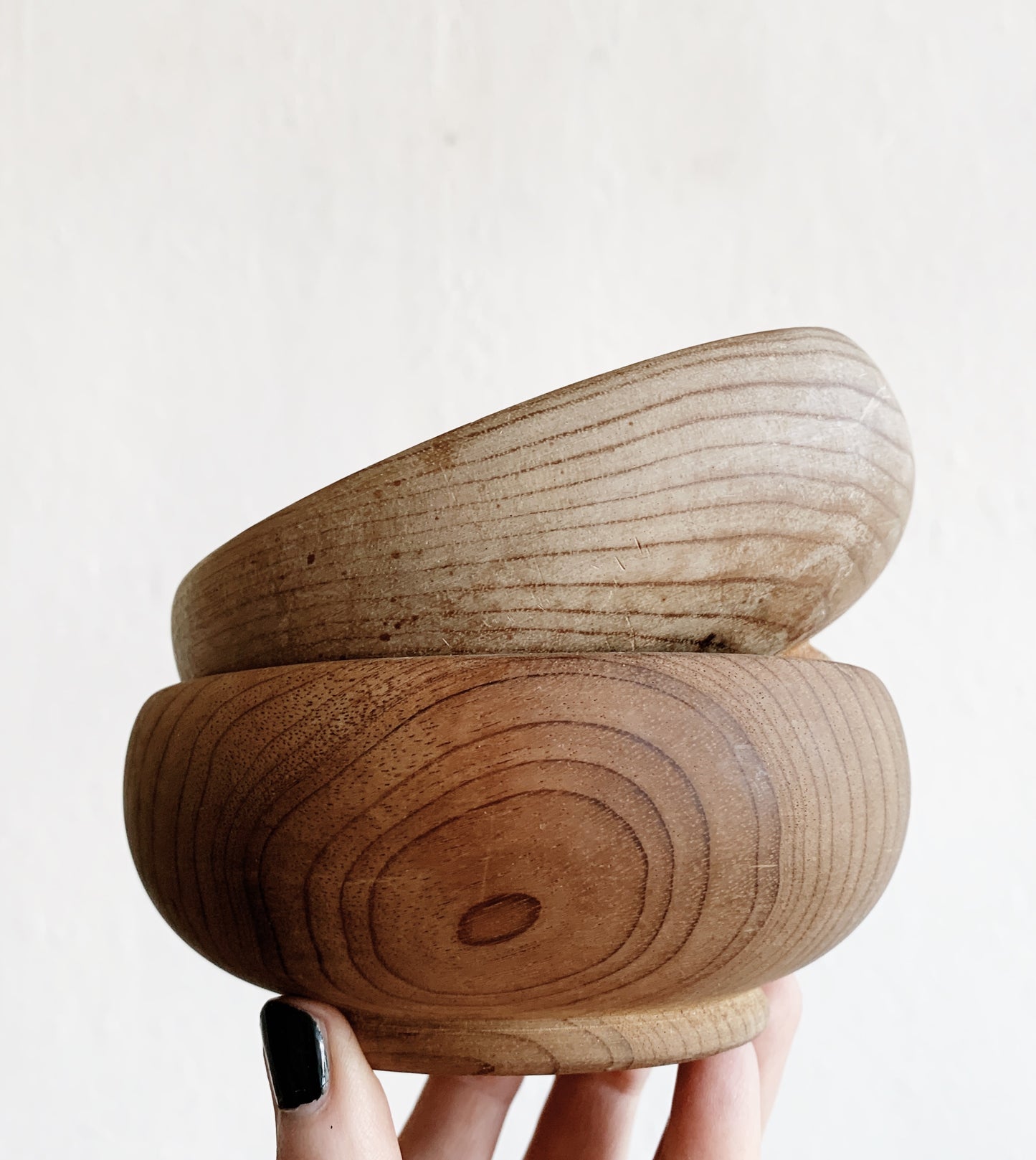 Mini Myrtle Wood Bowl Pair