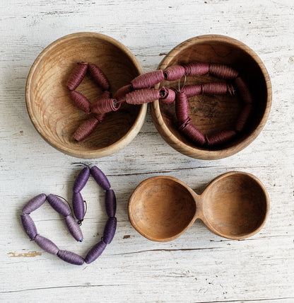 Mini Myrtle Wood Bowl Pair