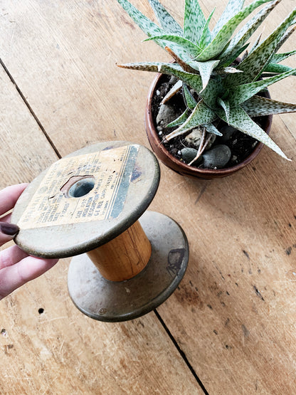 Vintage Spool Plant Stand