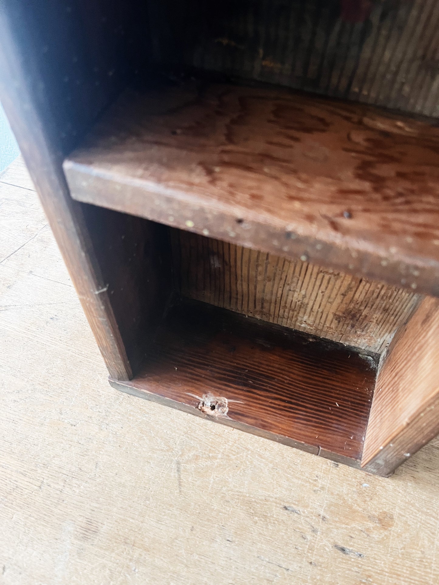 Primitive Cubby Shelf