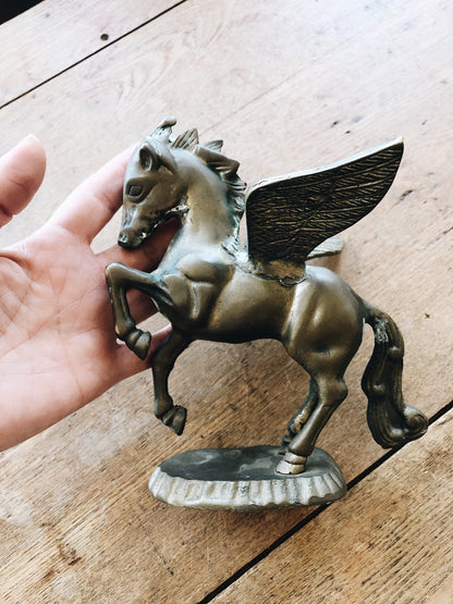 Vintage Solid Brass Pegasus