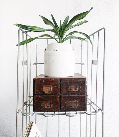 Vintage Industrial Folding Shelf