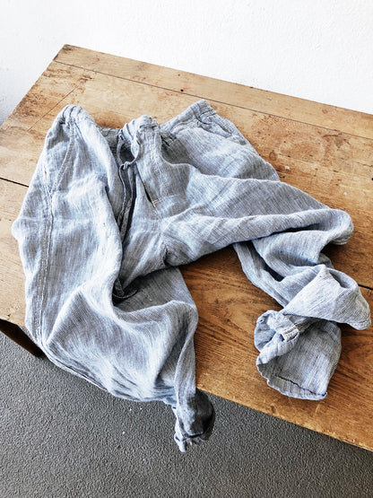 Linen Pinstriped Easy Pant