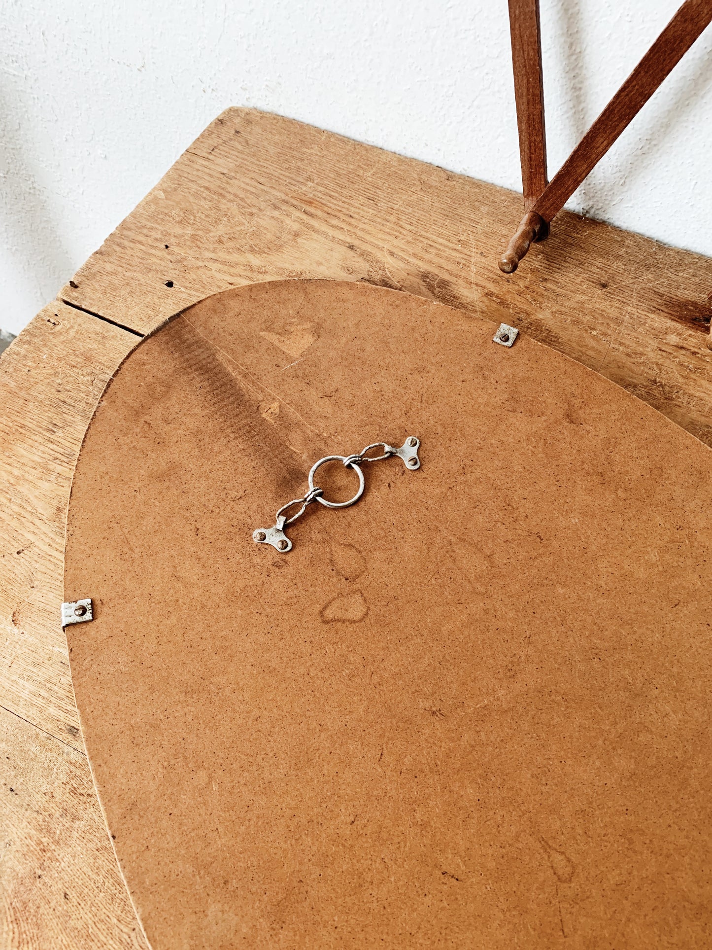 Vintage Beveled Oval Mirror