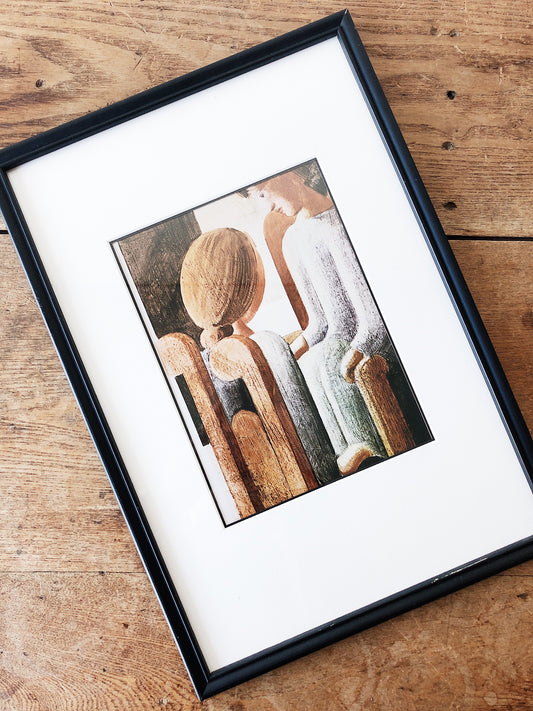 Vintage Framed Oskar Schlemmer Print