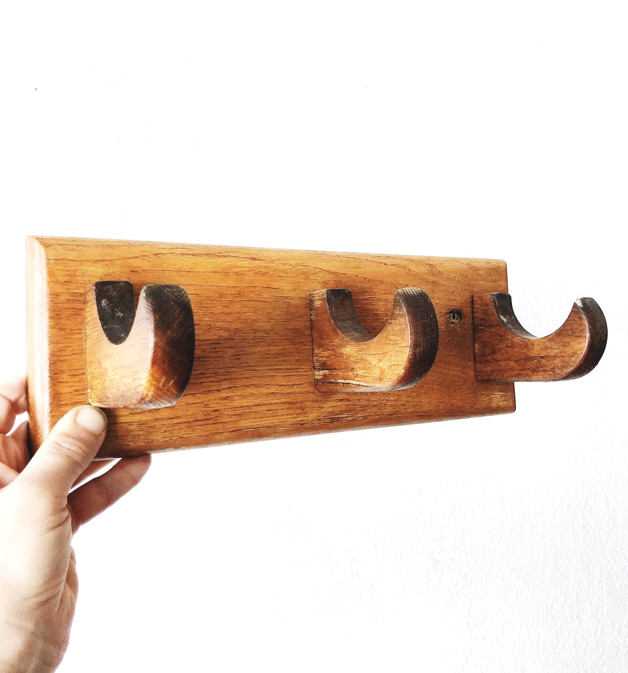 Vintage Wood Hook Rack