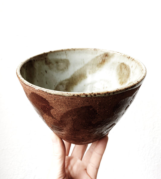 Deep Handmade Pottery Bowl