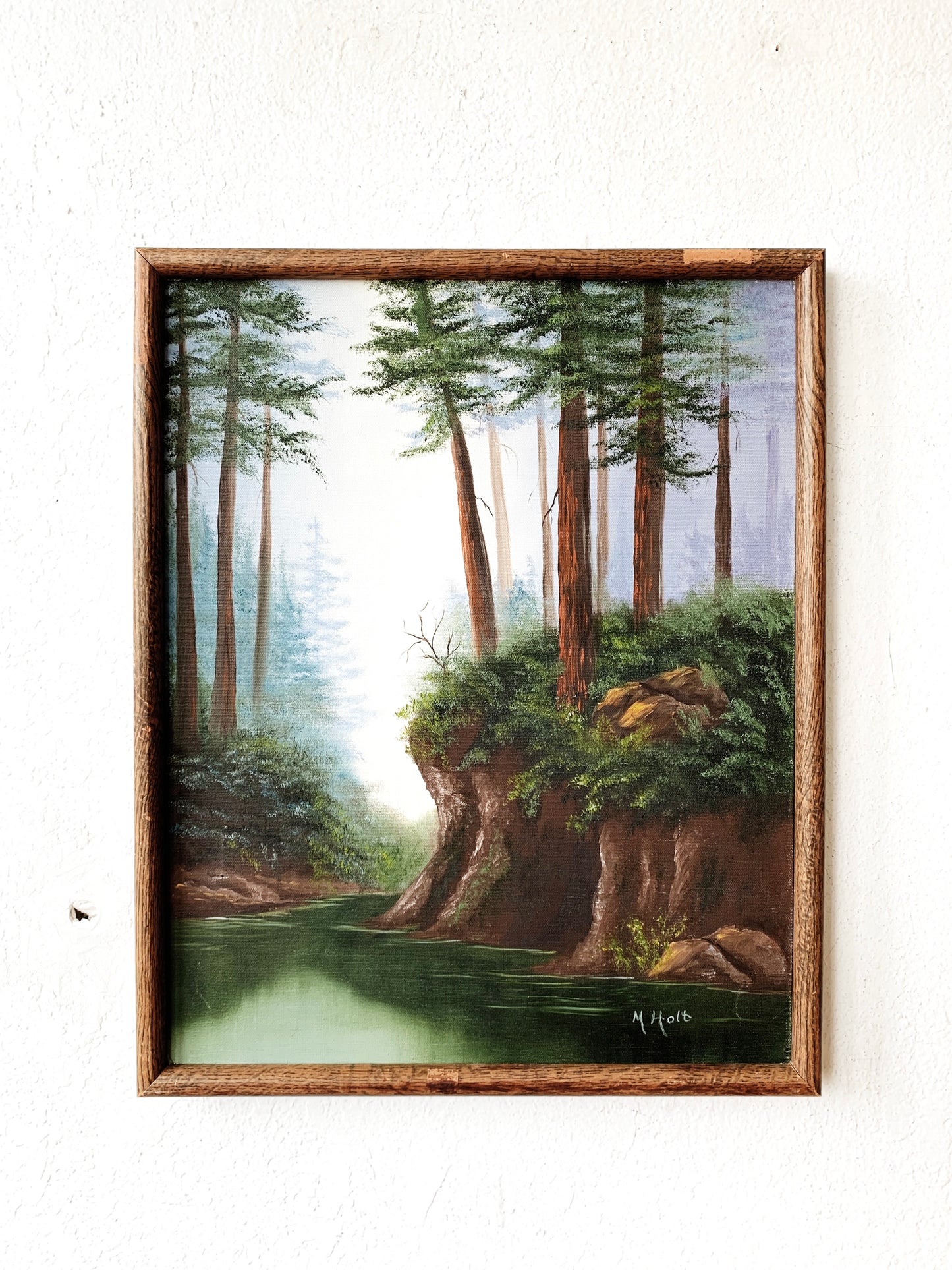 Framed Vintage Landscape Painting