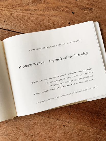 Vintage 1963 Andrew Wyeth Hardcover Art Book