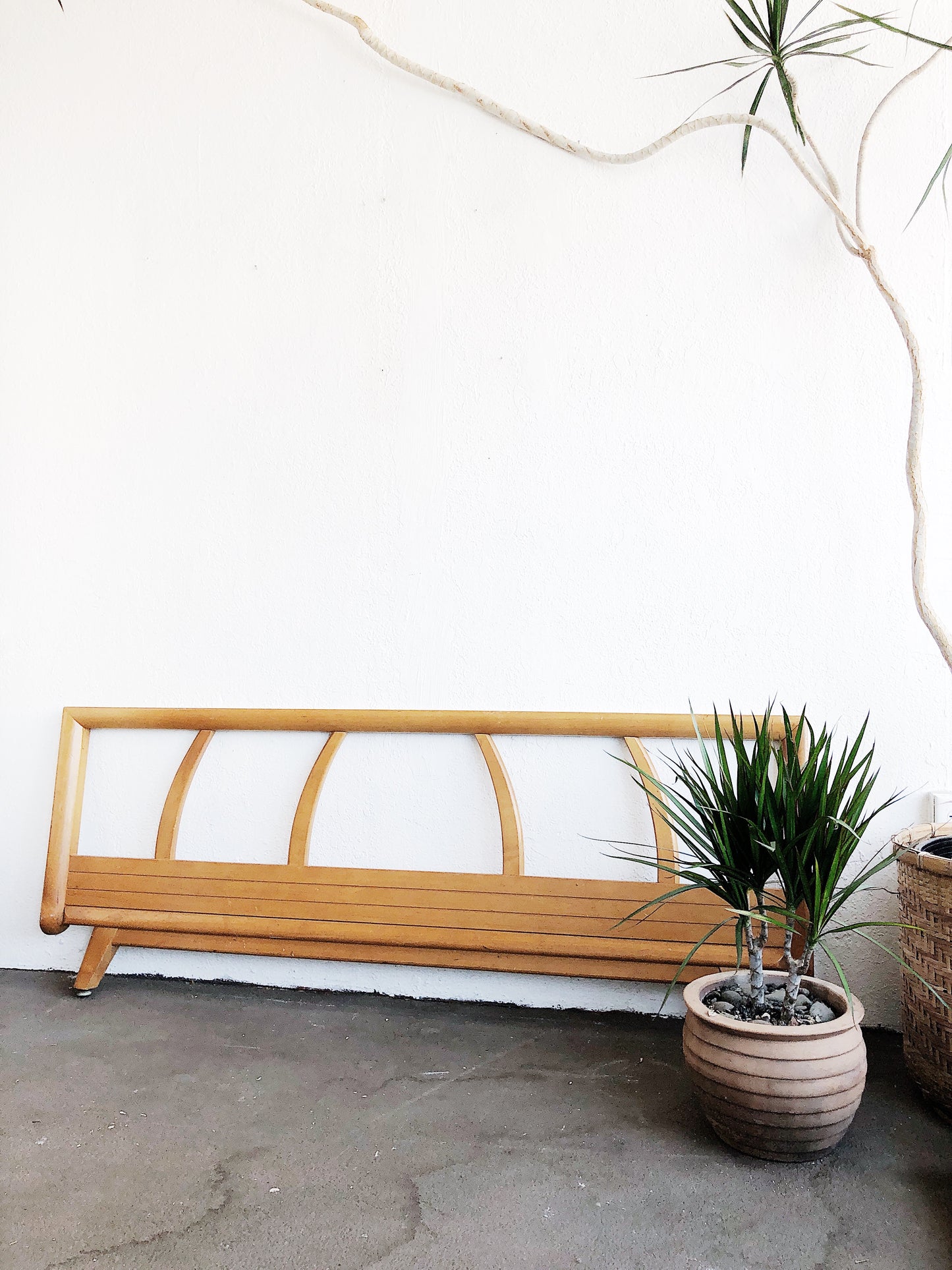 Mid Century Blonde Footboard