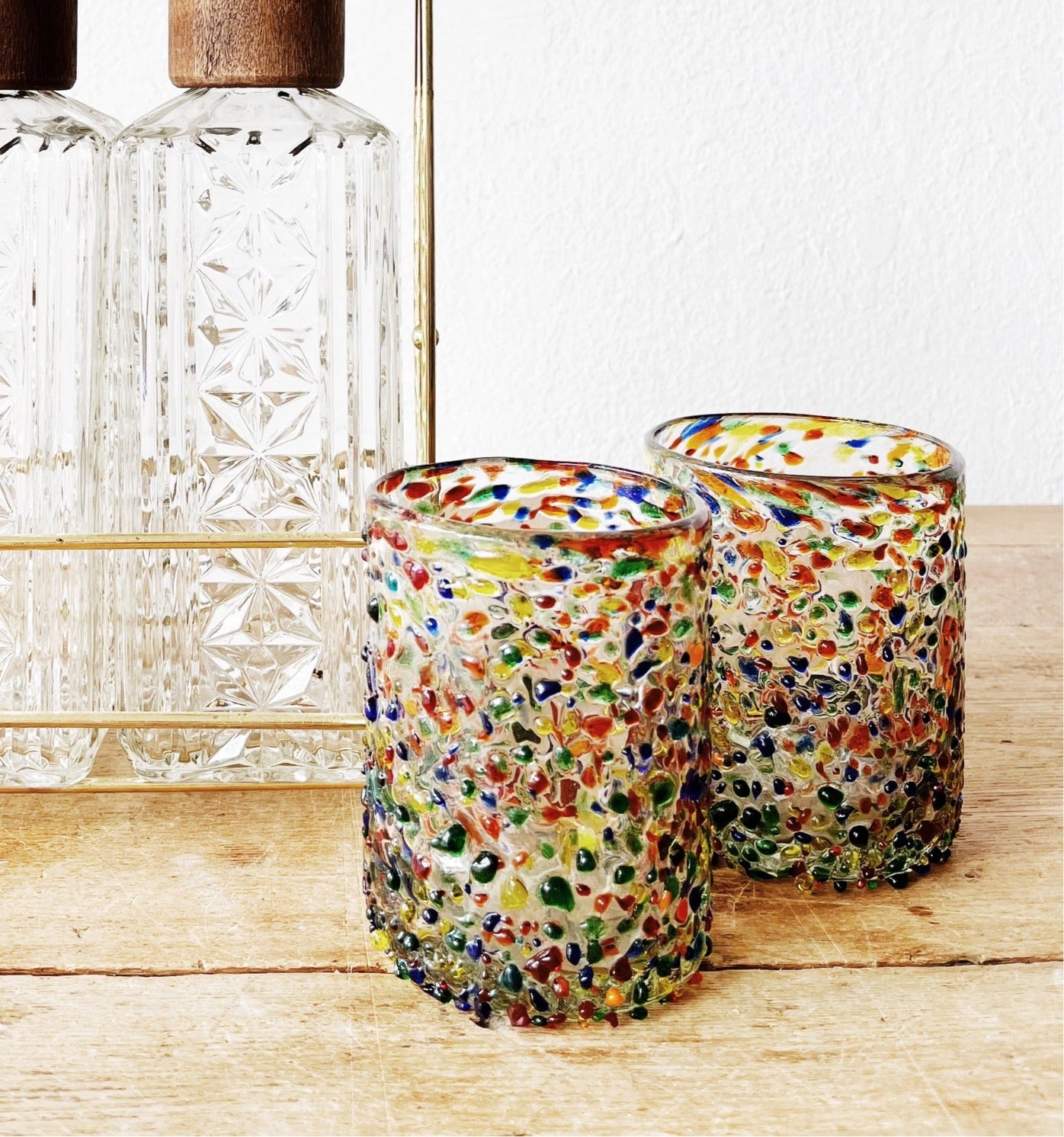 Pair Rainbow Confetti Glasses