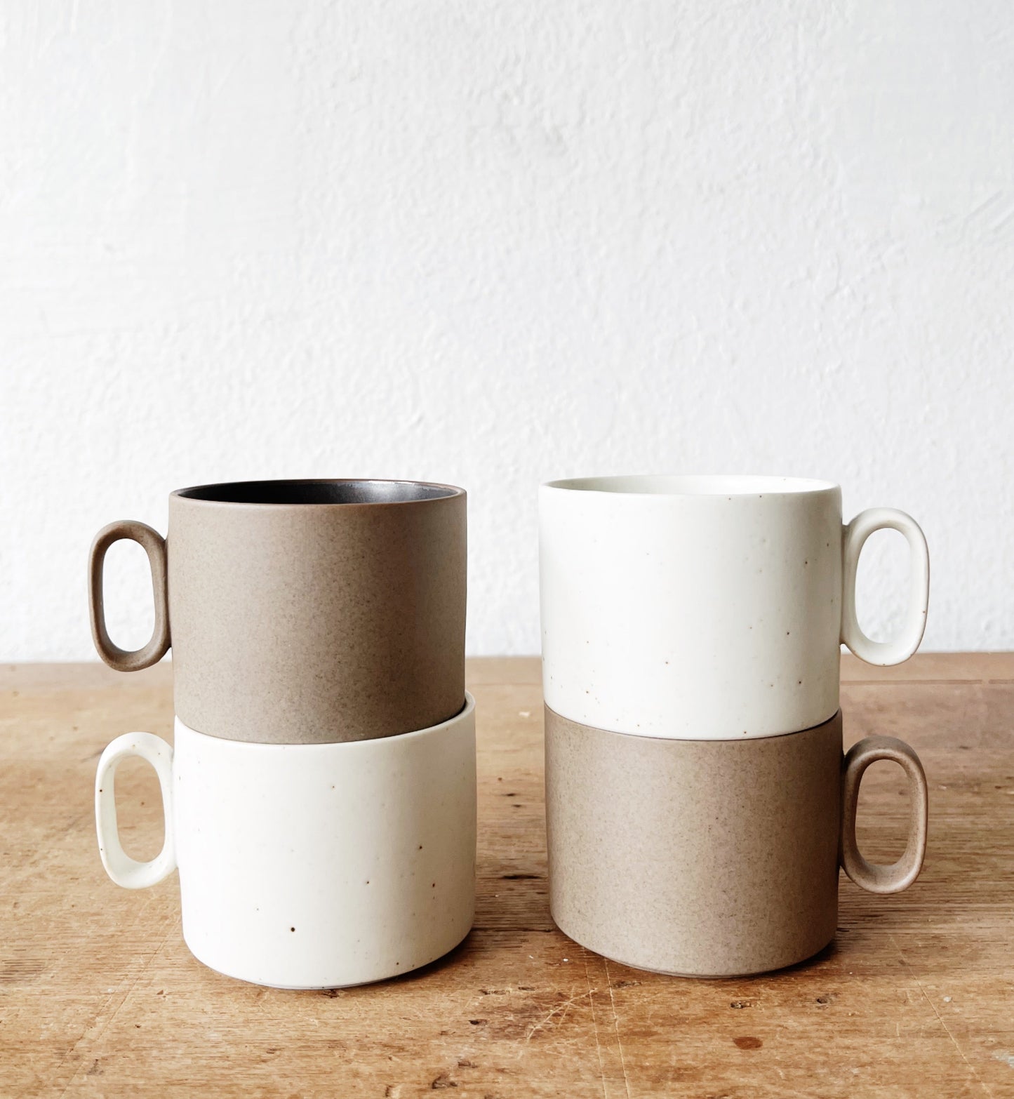Stackable Ceramic Coffee Cups by Ozu