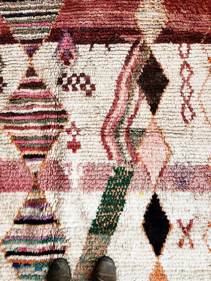 Vintage Moroccan Boujda Rug