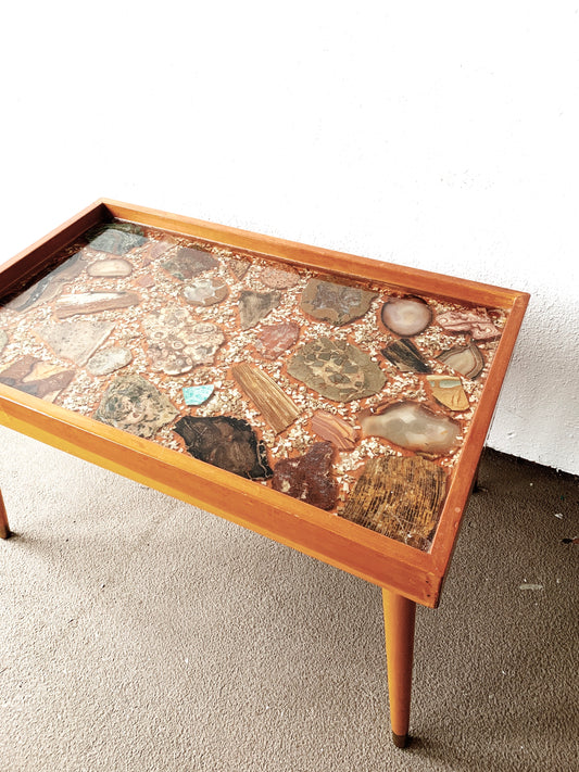 Mid Century Agate / Resin Coffee Table