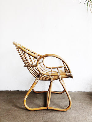 Vintage Franco Albini Rattan Chair
